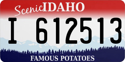 ID license plate I612513
