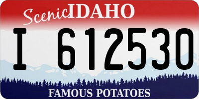 ID license plate I612530