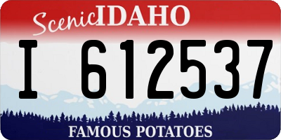 ID license plate I612537