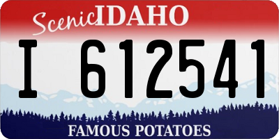 ID license plate I612541