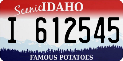 ID license plate I612545