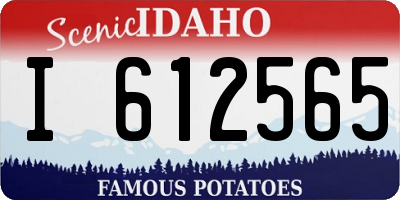 ID license plate I612565