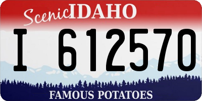 ID license plate I612570