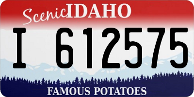 ID license plate I612575