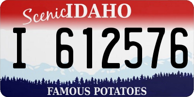 ID license plate I612576
