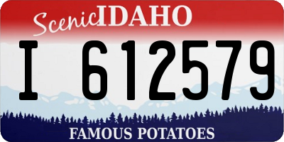ID license plate I612579