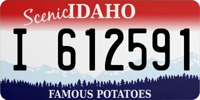 ID license plate I612591