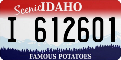 ID license plate I612601