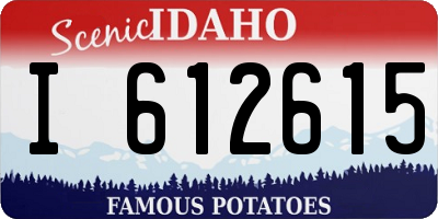 ID license plate I612615