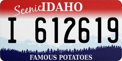 ID license plate I612619