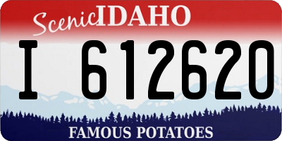 ID license plate I612620