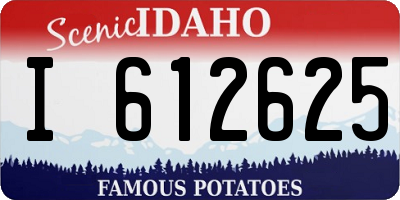 ID license plate I612625
