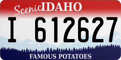 ID license plate I612627