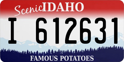 ID license plate I612631