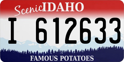 ID license plate I612633