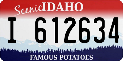 ID license plate I612634