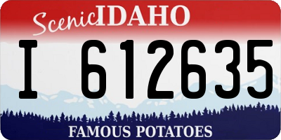 ID license plate I612635