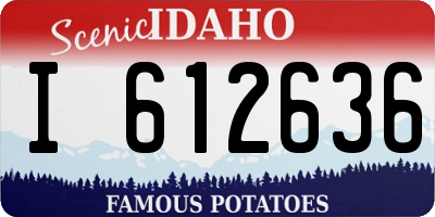 ID license plate I612636