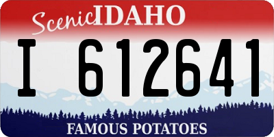 ID license plate I612641