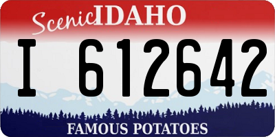 ID license plate I612642