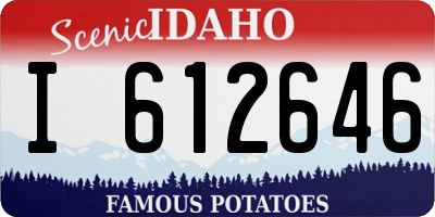 ID license plate I612646