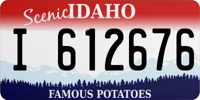 ID license plate I612676