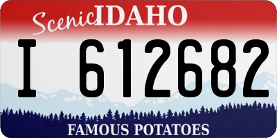 ID license plate I612682
