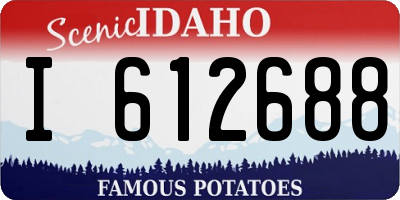ID license plate I612688