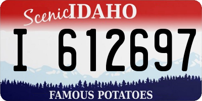 ID license plate I612697