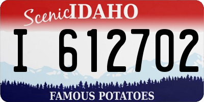 ID license plate I612702