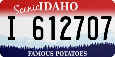 ID license plate I612707