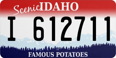 ID license plate I612711