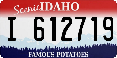 ID license plate I612719
