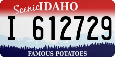 ID license plate I612729