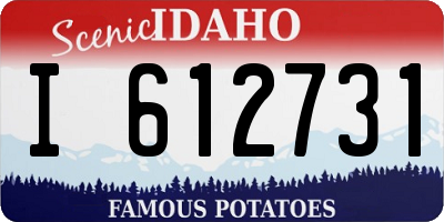 ID license plate I612731