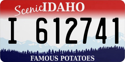 ID license plate I612741