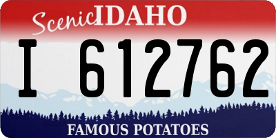 ID license plate I612762