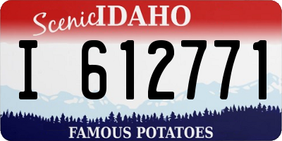 ID license plate I612771