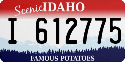 ID license plate I612775