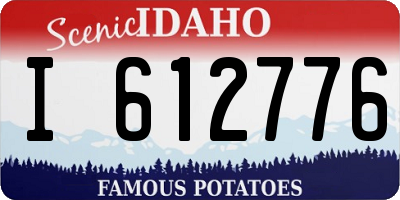 ID license plate I612776