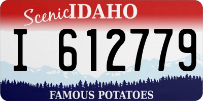 ID license plate I612779