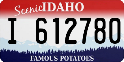 ID license plate I612780