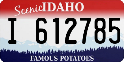 ID license plate I612785
