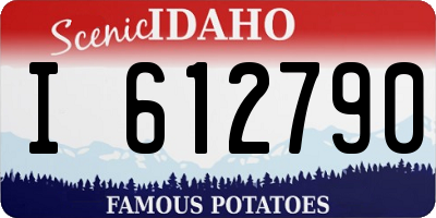 ID license plate I612790