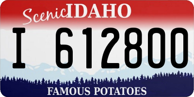 ID license plate I612800