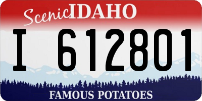 ID license plate I612801