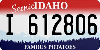 ID license plate I612806