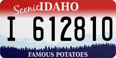 ID license plate I612810
