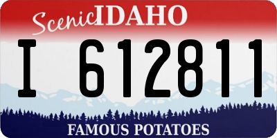 ID license plate I612811