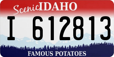 ID license plate I612813
